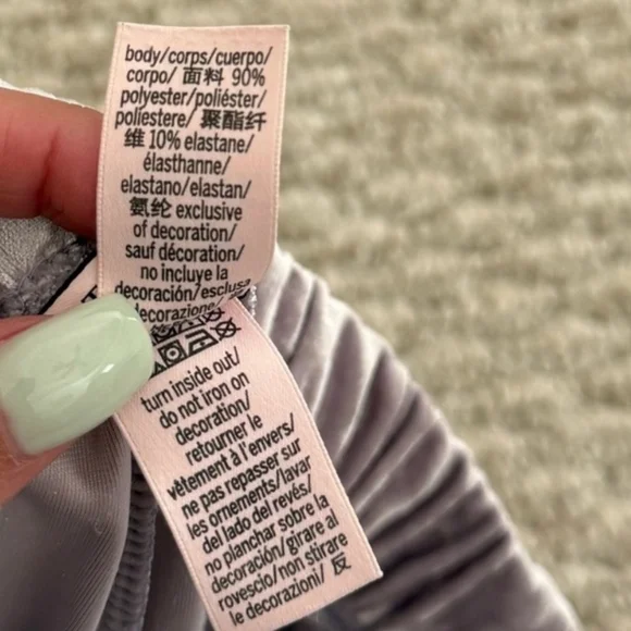 Lavender Velvet Wide-Leg Pants - Picture 5 of 5